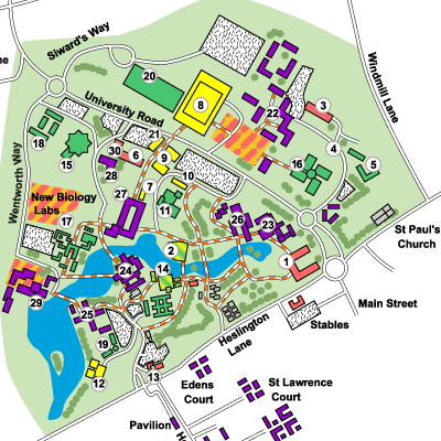 [Map showing this university's water resource]